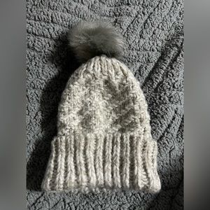 Gray & White stocking cap